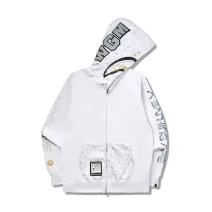  Shark Camouflage Full Zip Hoodie-OSI