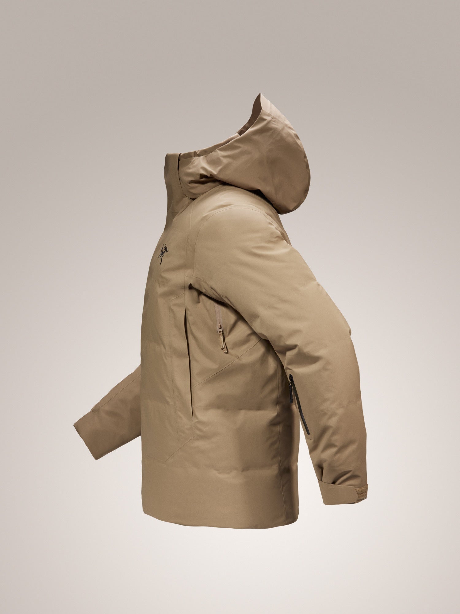  men's fissile insulated jacket ski and snowboard brown-OSI