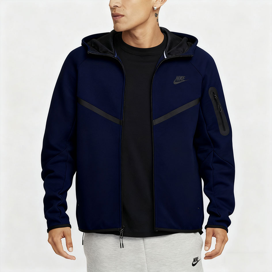 Fleece Windrunner Hoodie Jacket Full Zip-OSI