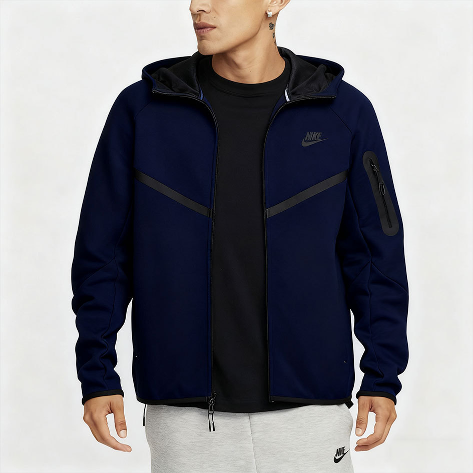 Fleece Windrunner Hoodie Jacket Full Zip-OSI