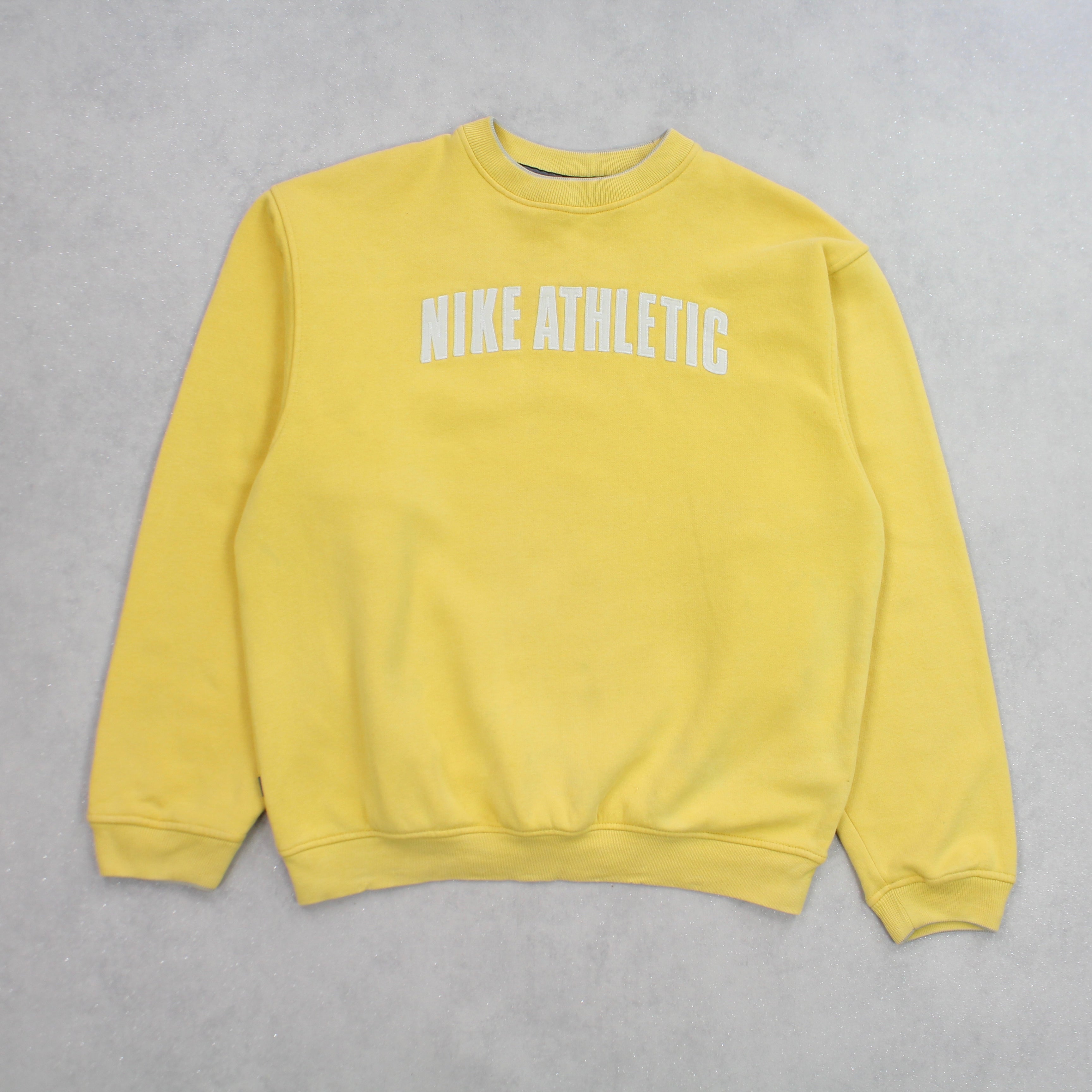 RARE 90s  Spell Out Sweatshirt Yellow-OSI