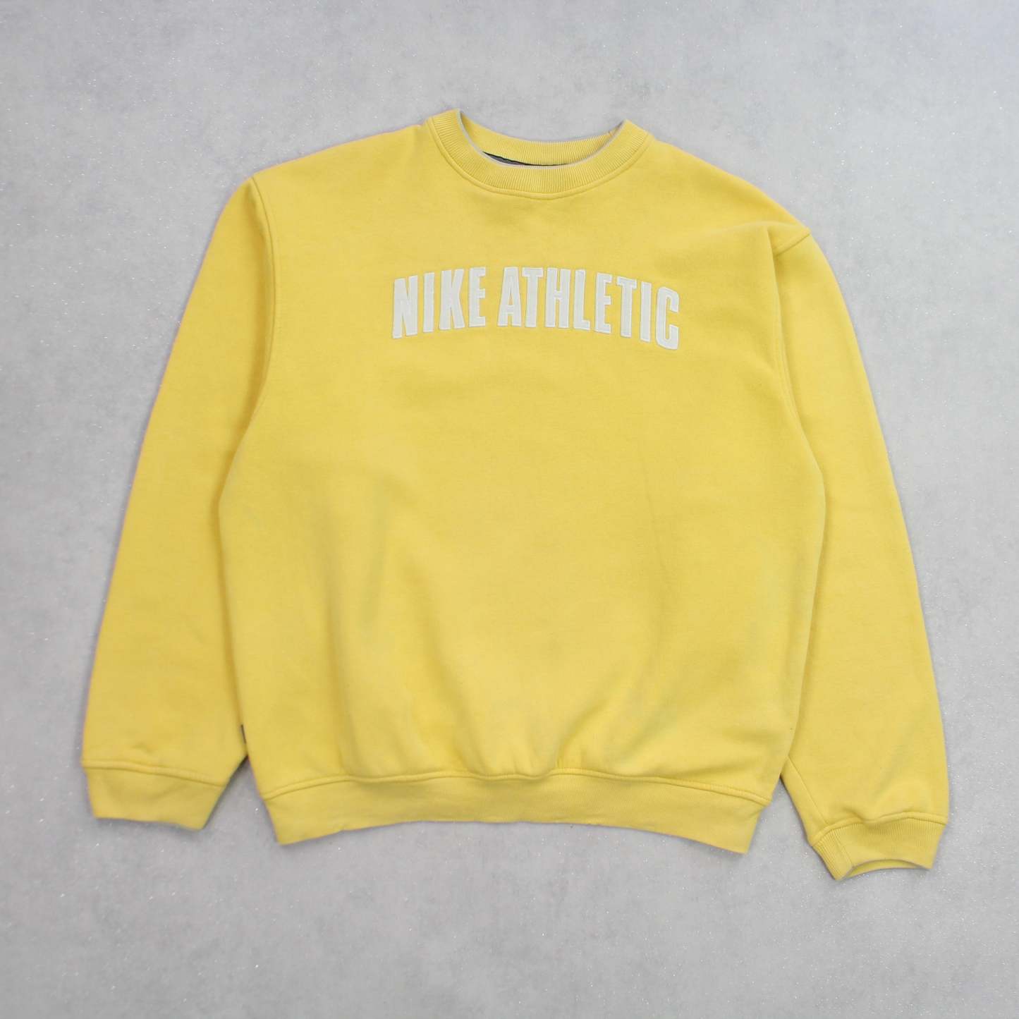 RARE 90s  Spell Out Sweatshirt Yellow-OSI