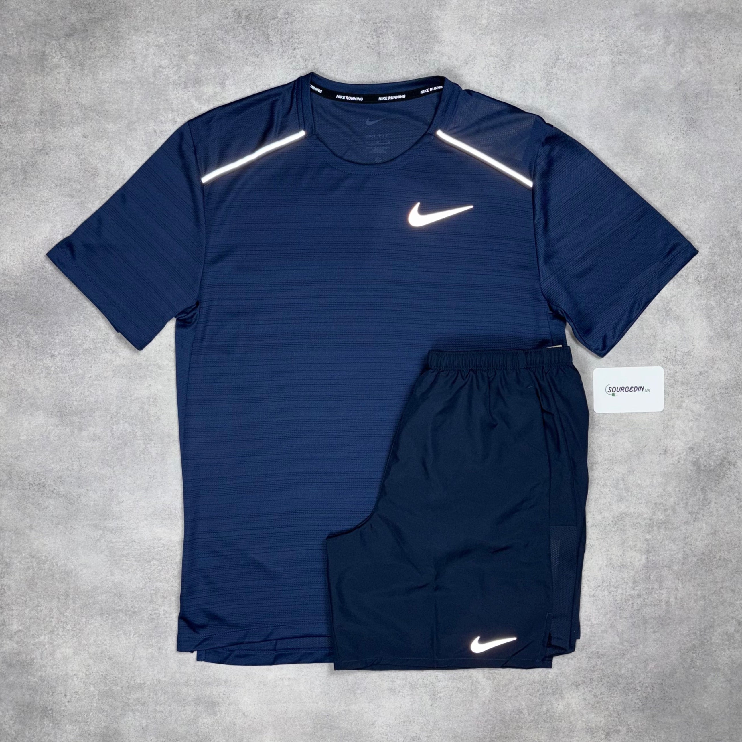 Miler T-Shirt Midnight Navy  & Obsidian  7” Challenger Short Set-OSI