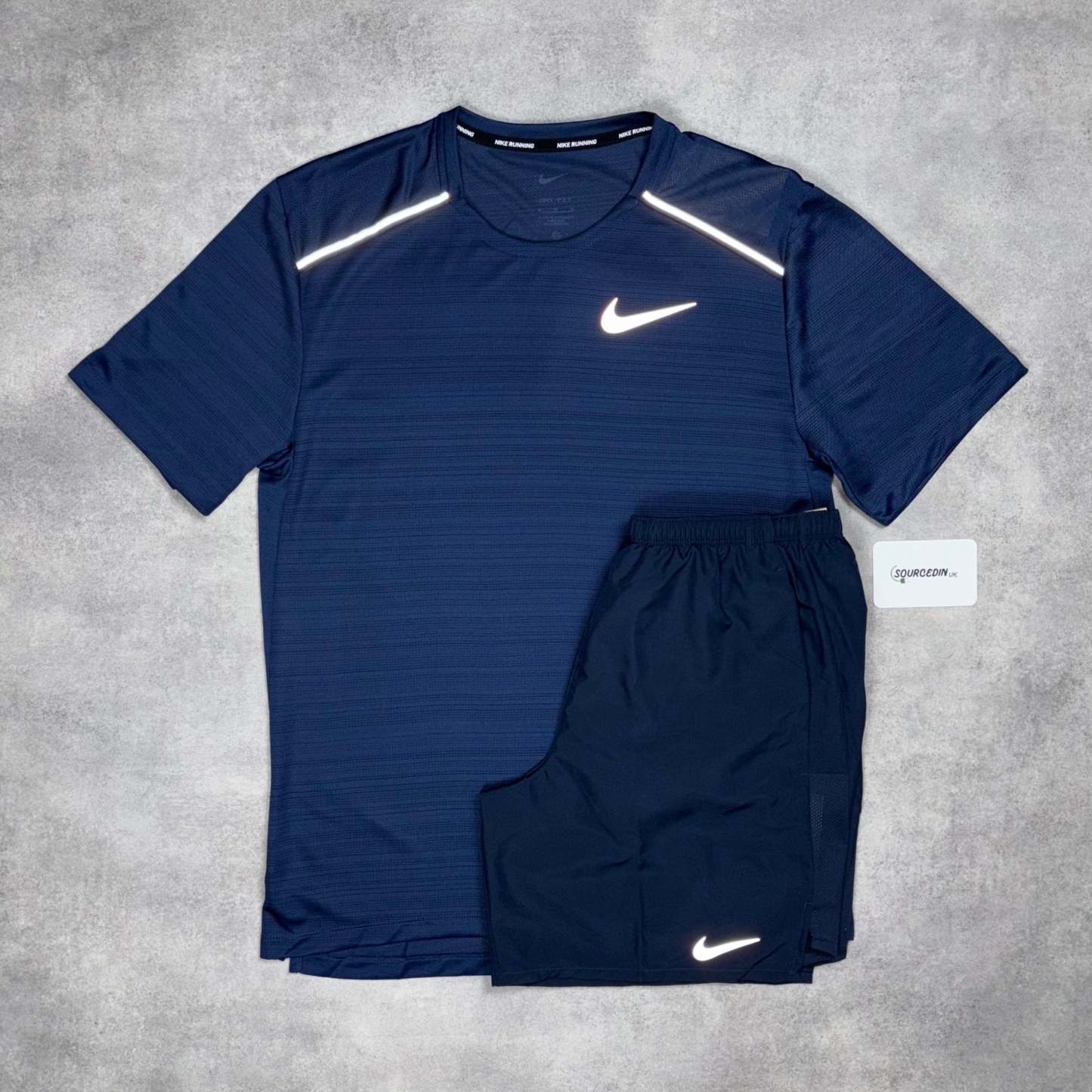 Miler T-Shirt Midnight Navy  & Obsidian  7” Challenger Short Set-OSI