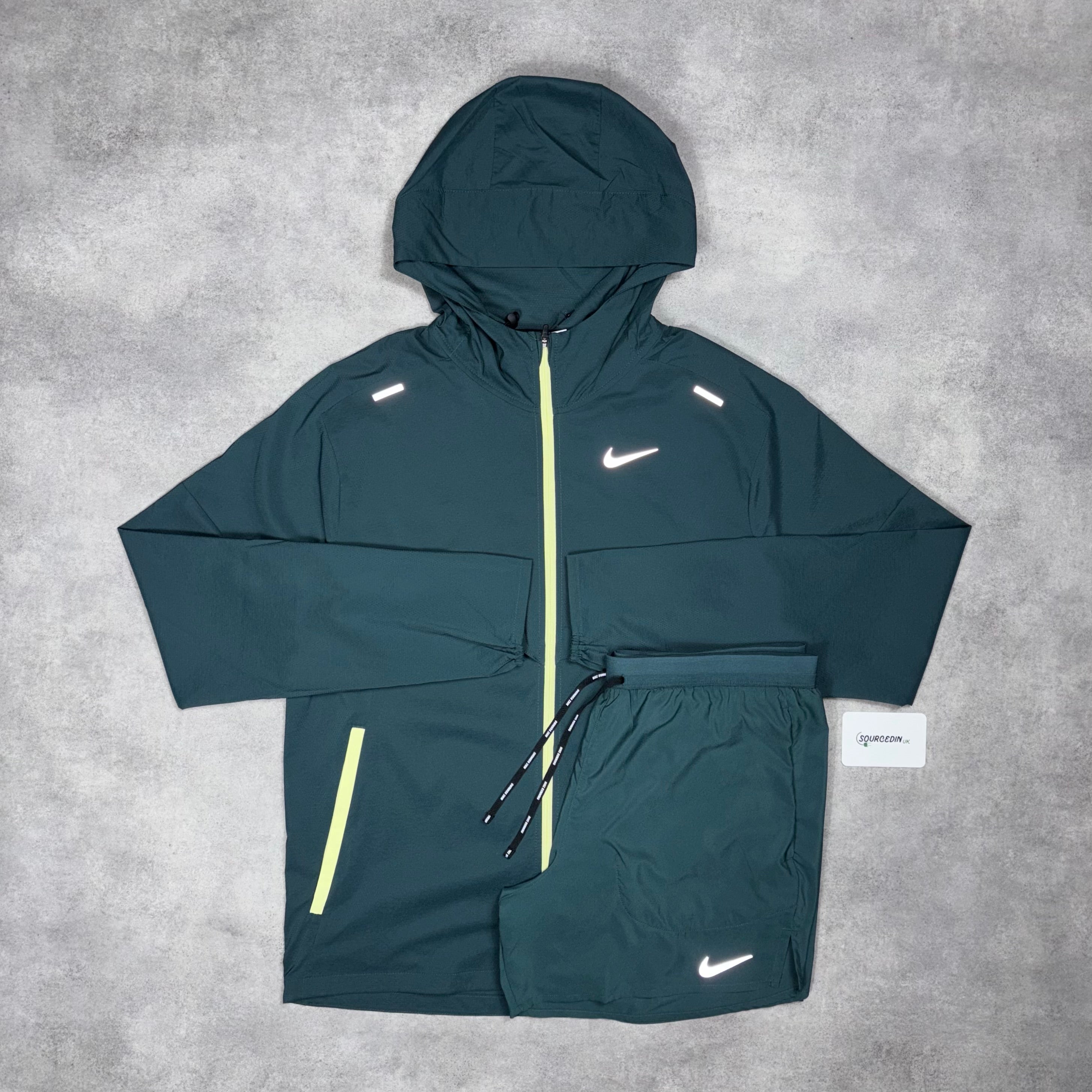 Uv Windrunner Jacket & 5” Flex Stride Short Set Deep Jungle-OSI