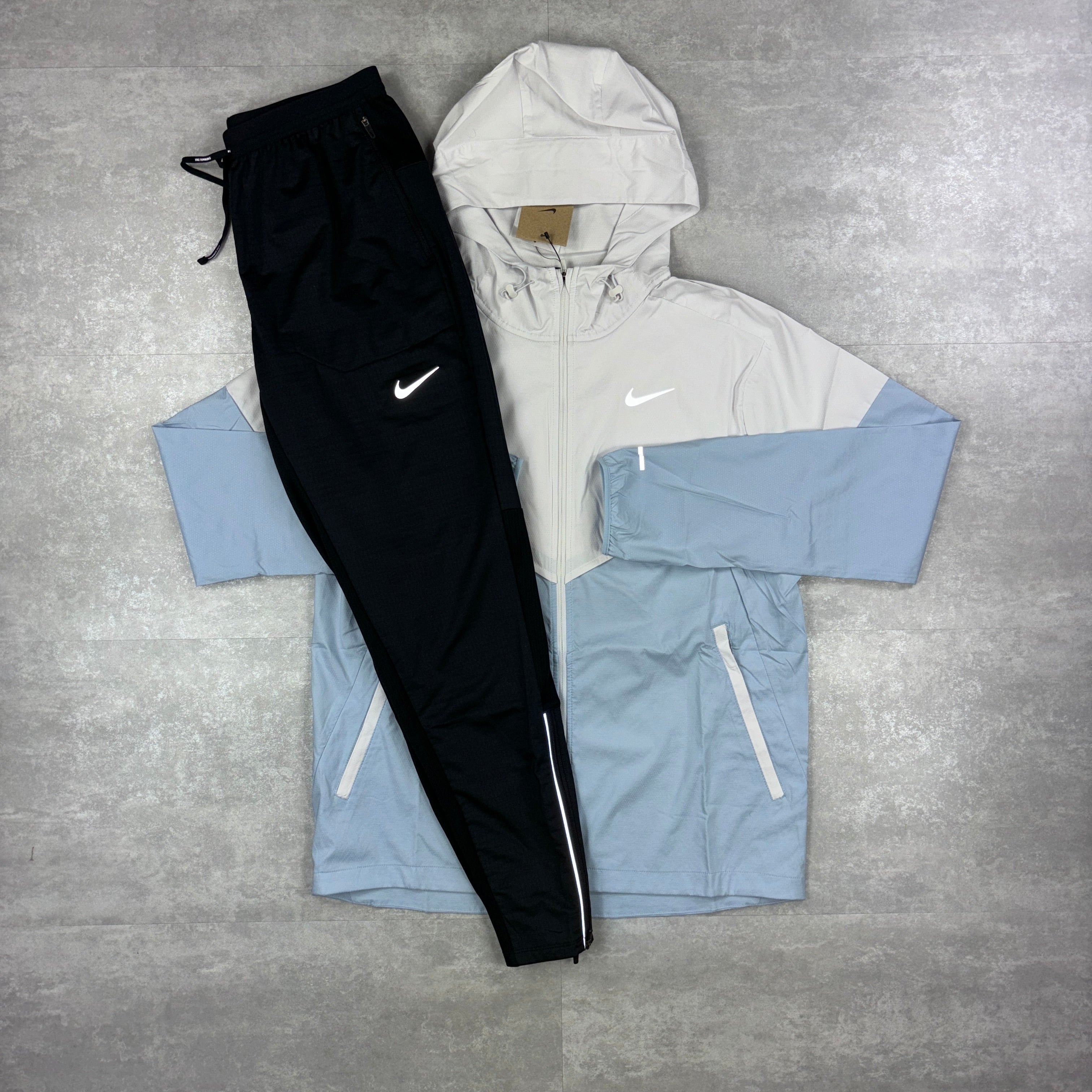 UV Armoury Blue Windbreaker & Black Phenom Pants-OSI