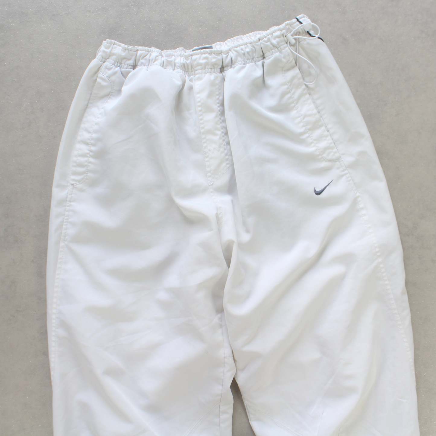 SUPER RARE 2000s Baggy Shox Trackpants White-OSI