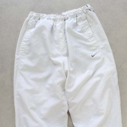 SUPER RARE 2000s Baggy Shox Trackpants White-OSI