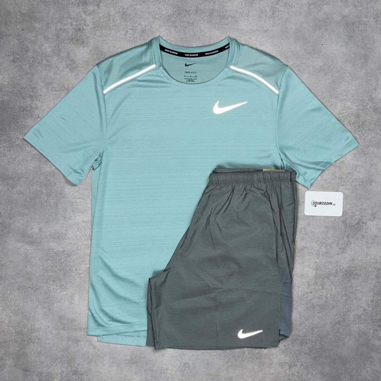 Miler 1.0 T-Shirt Mineral &  7” Challenger Short Black/Grey Set-OSI