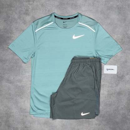 Miler 1.0 T-Shirt Mineral &  7” Challenger Short Black/Grey Set-OSI