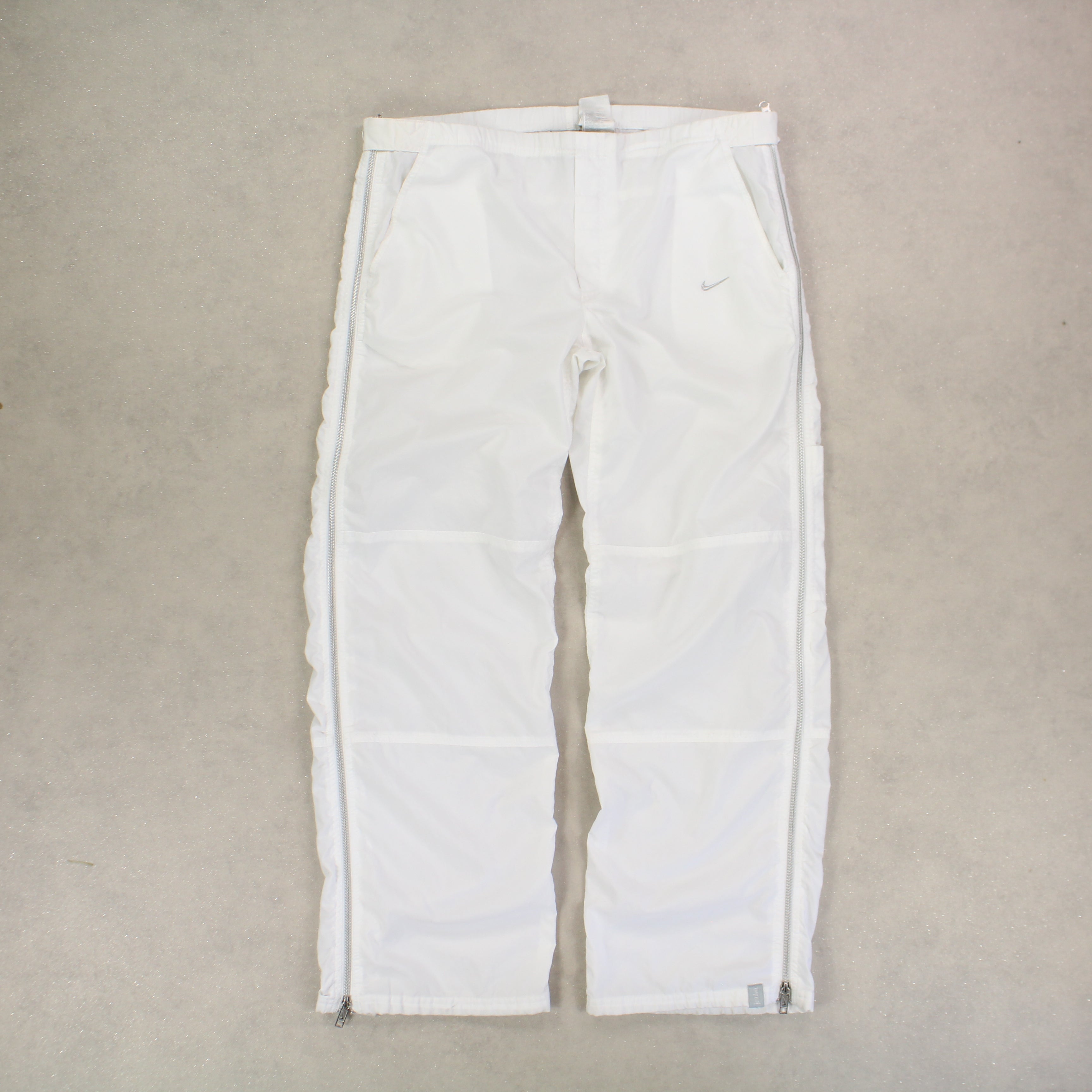 RARE 2000s Baggy Trackpants White-OSI