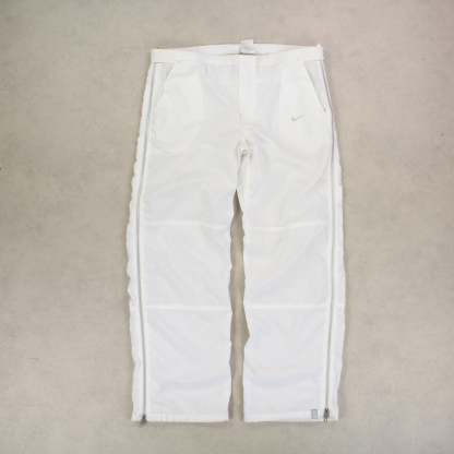 RARE 2000s Baggy Trackpants White-OSI