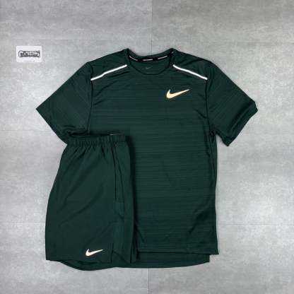 Vintage Green UV Windbreaker,  Miler T-Shirt &  Challenger Shorts Set-OSI