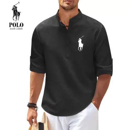 Men's Casual Collar Fashion Striped Shirts-OSI