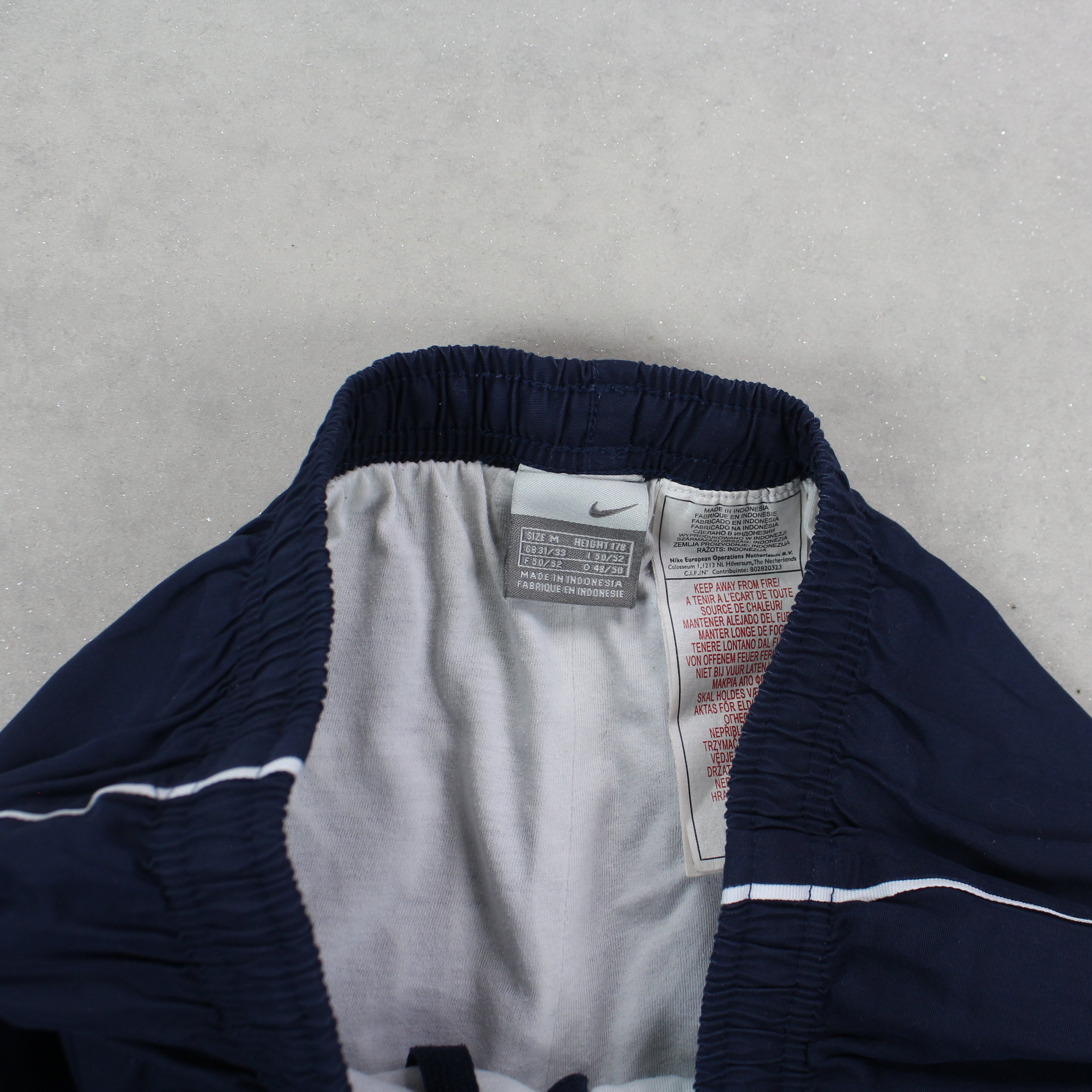 RARE 00s Spell Out Trackpants Navy-OSI