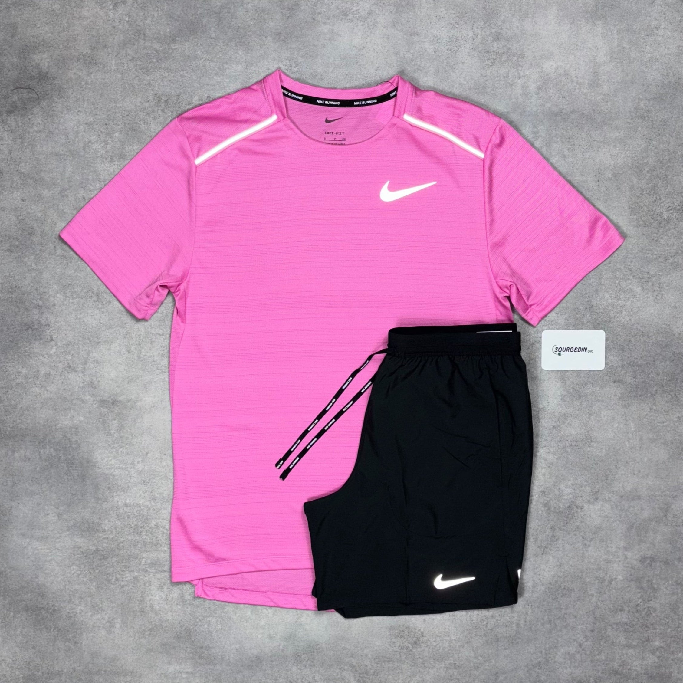 Miler T-Shirt Playfull Pi & Grey/Black 7" Flex/Challenger Short Set-OSI