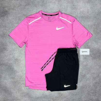 Miler T-Shirt Playfull Pi & Grey/Black 7" Flex/Challenger Short Set-OSI