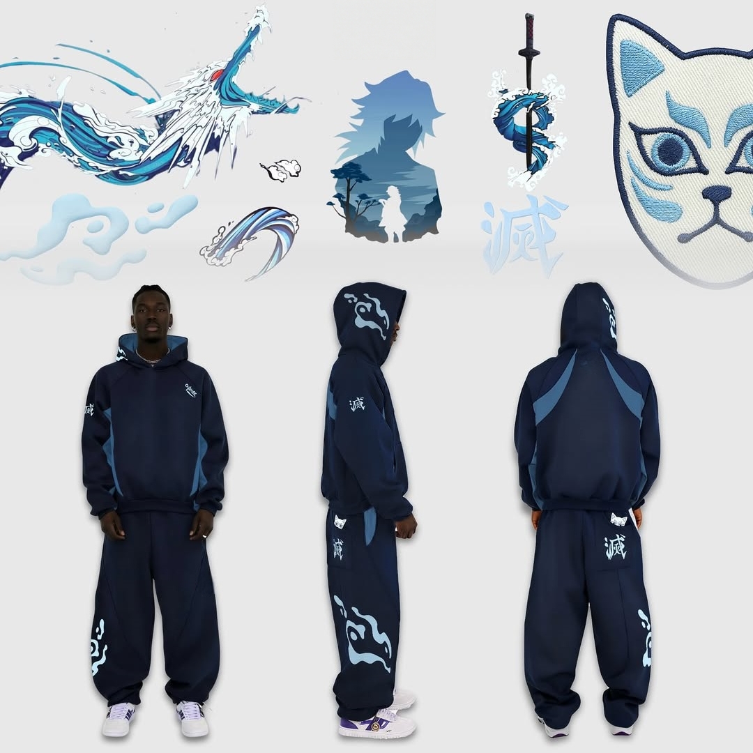 WATER HASHIRA SWEAT SET-OSI