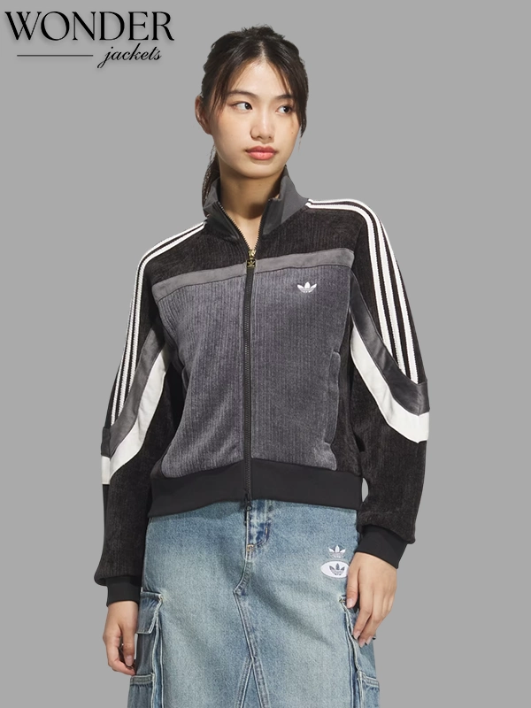 Chinese New Year Retro Remix Corduroy Track Jacket-OSI