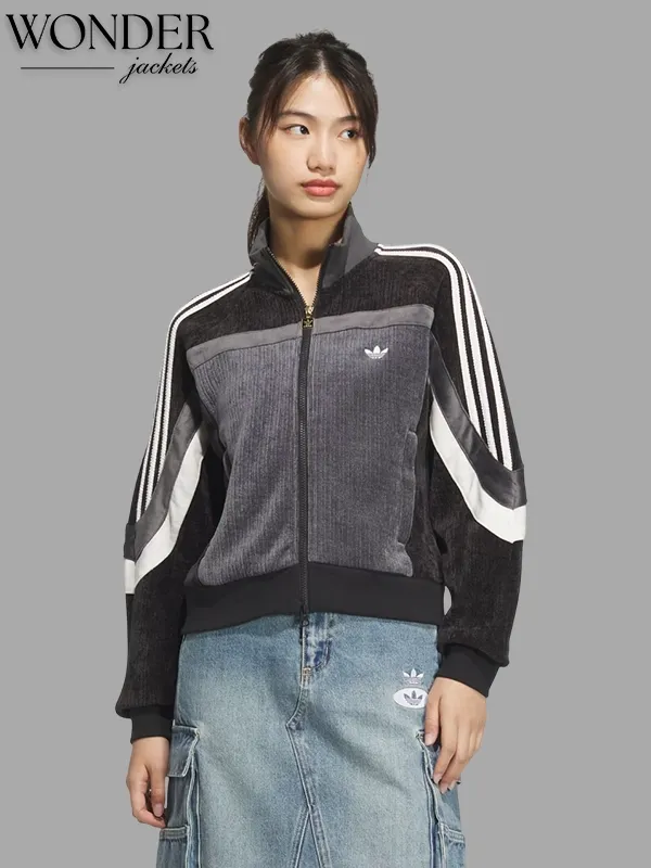 Chinese New Year Retro Remix Corduroy Track Jacket-OSI