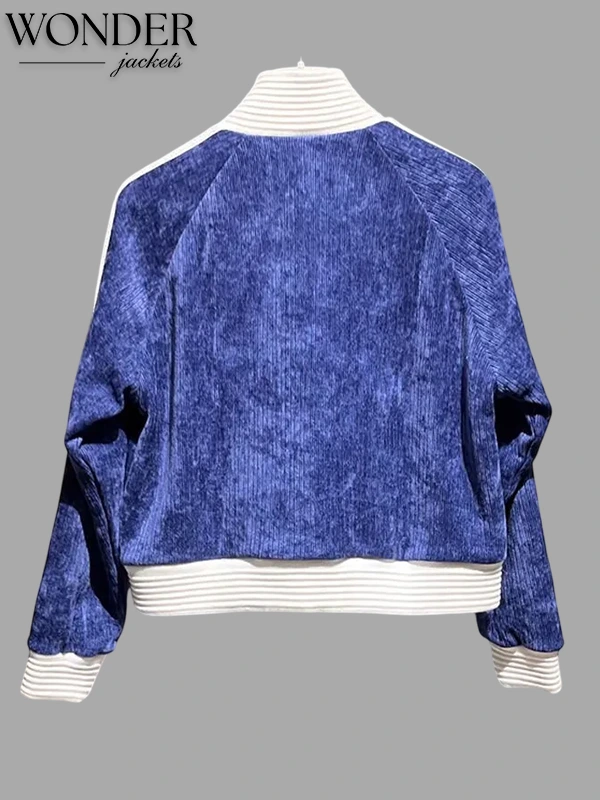 Chinese New Year Retro Remix Corduroy Track Jacket-OSI