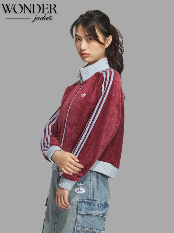 Chinese New Year Retro Remix Corduroy Track Jacket-OSI