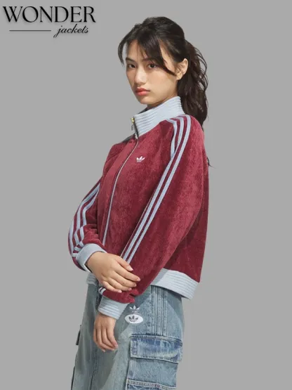 Chinese New Year Retro Remix Corduroy Track Jacket-OSI