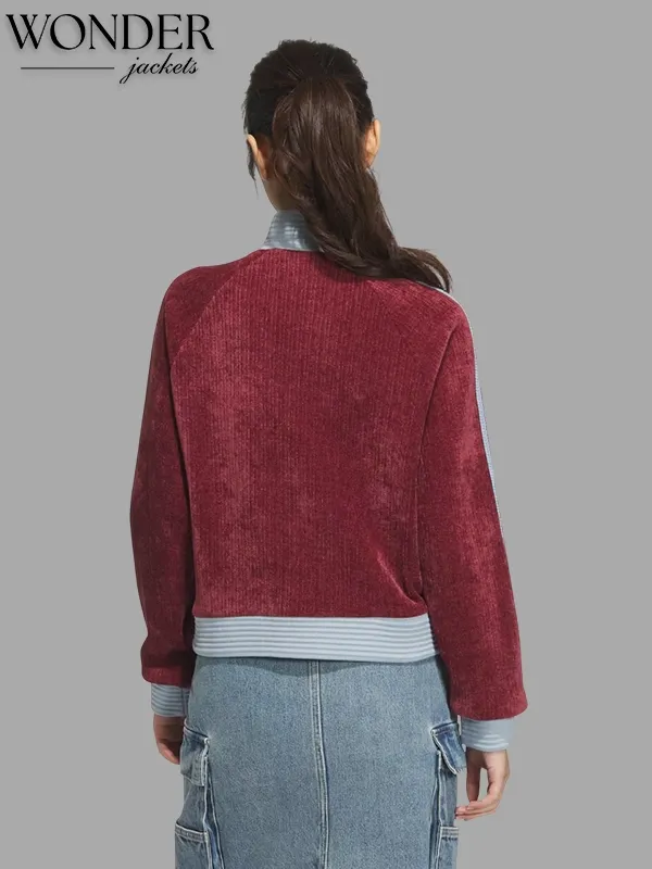 Chinese New Year Retro Remix Corduroy Track Jacket-OSI