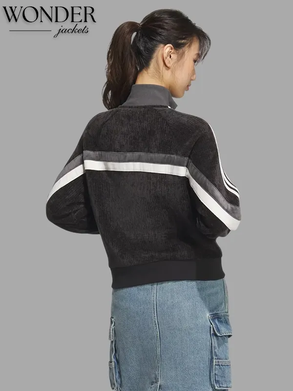 Chinese New Year Retro Remix Corduroy Track Jacket-OSI