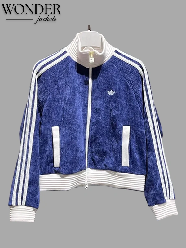 Chinese New Year Retro Remix Corduroy Track Jacket-OSI