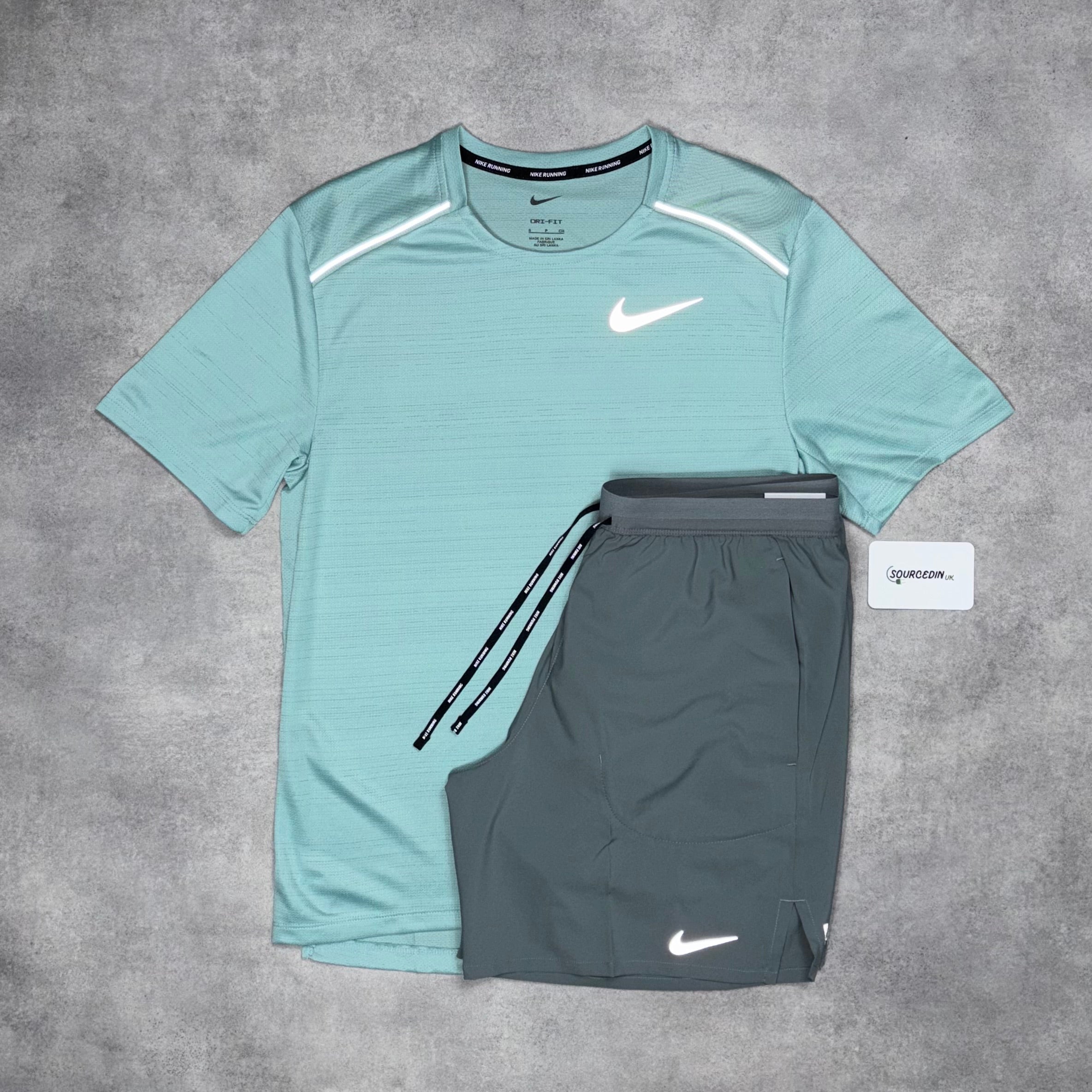 Miler 1.0 T-Shirt Mineral &  7” Challenger Short Black/Grey Set-OSI