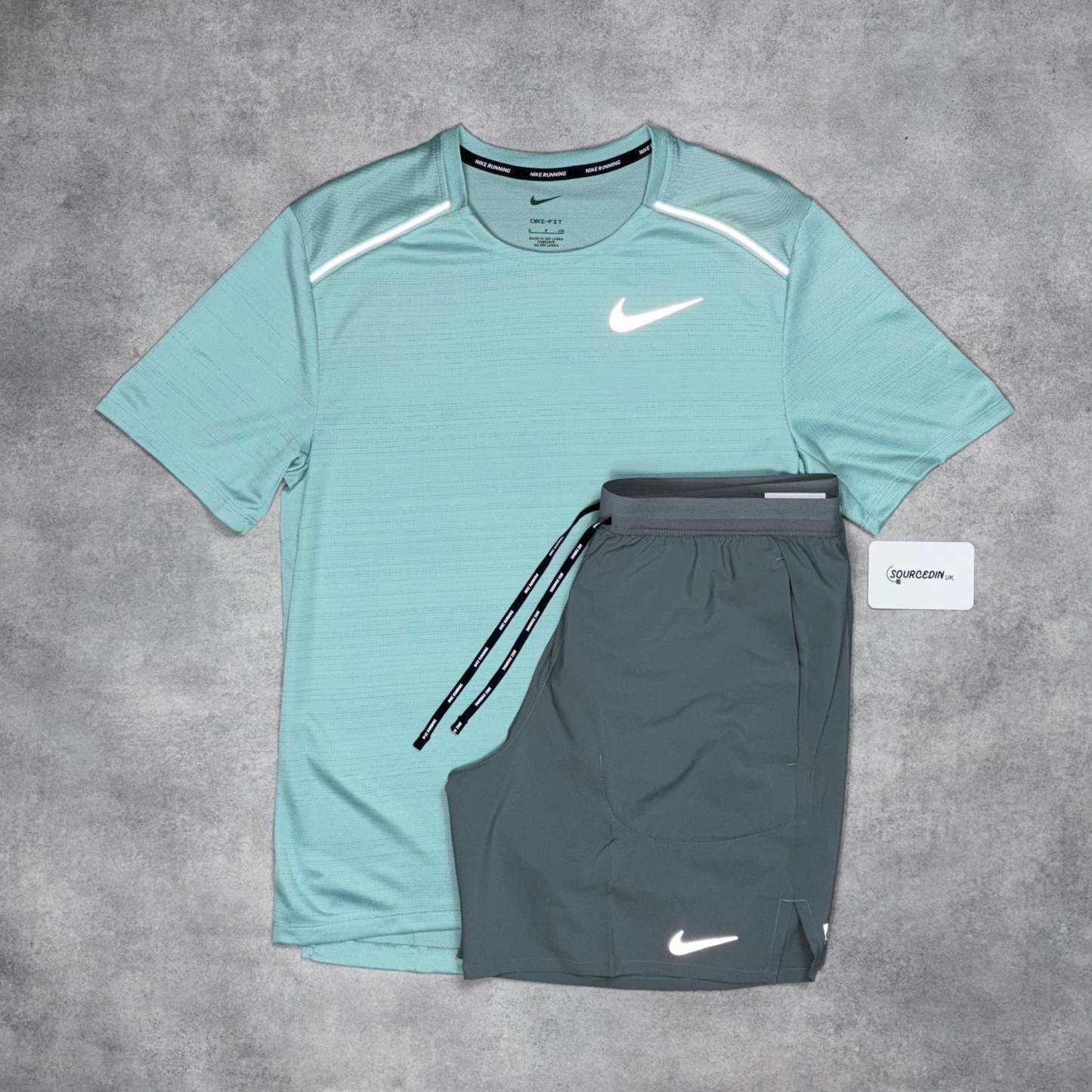 Miler 1.0 T-Shirt Mineral &  7” Challenger Short Black/Grey Set-OSI