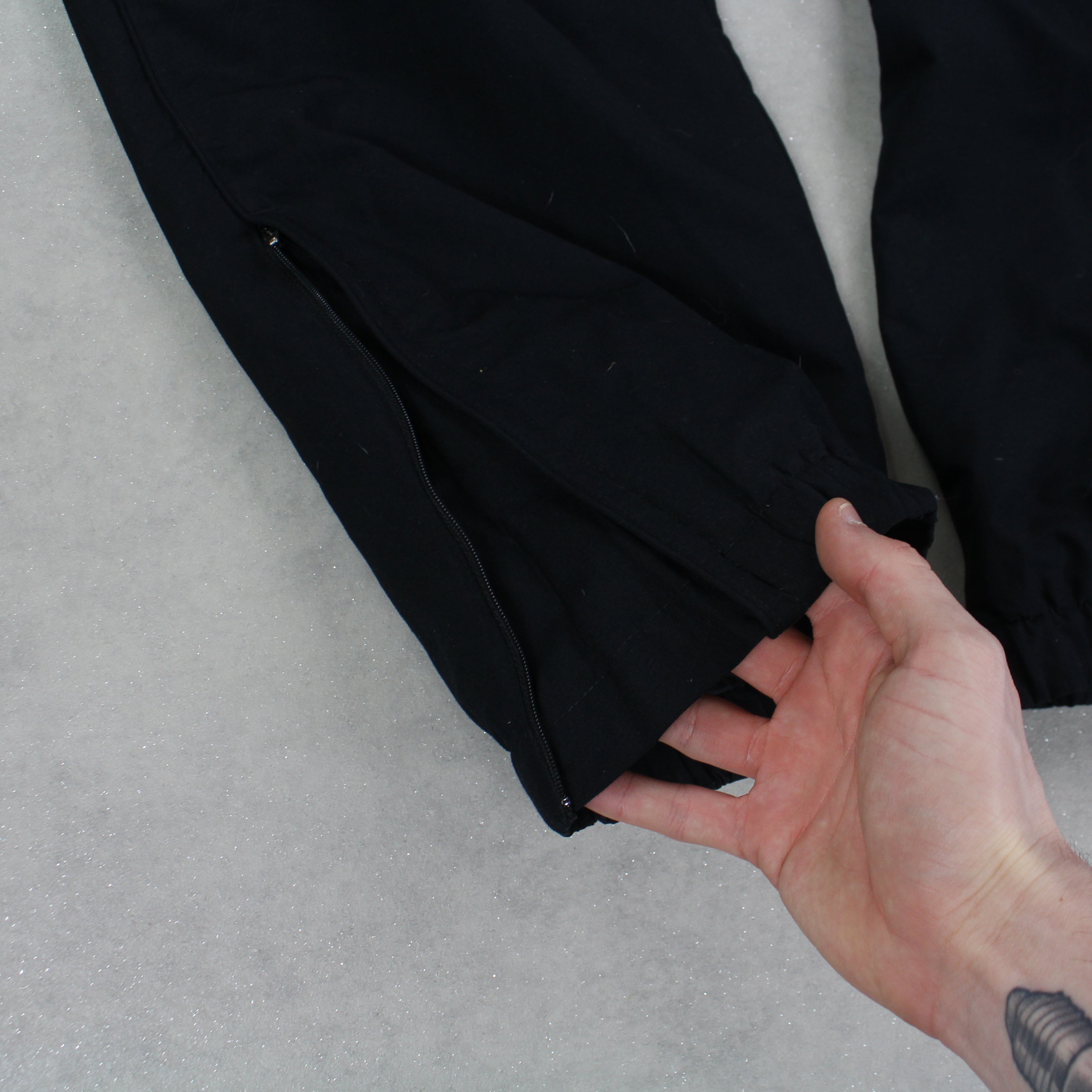 RARE 2000s Trackpants Black-OSI