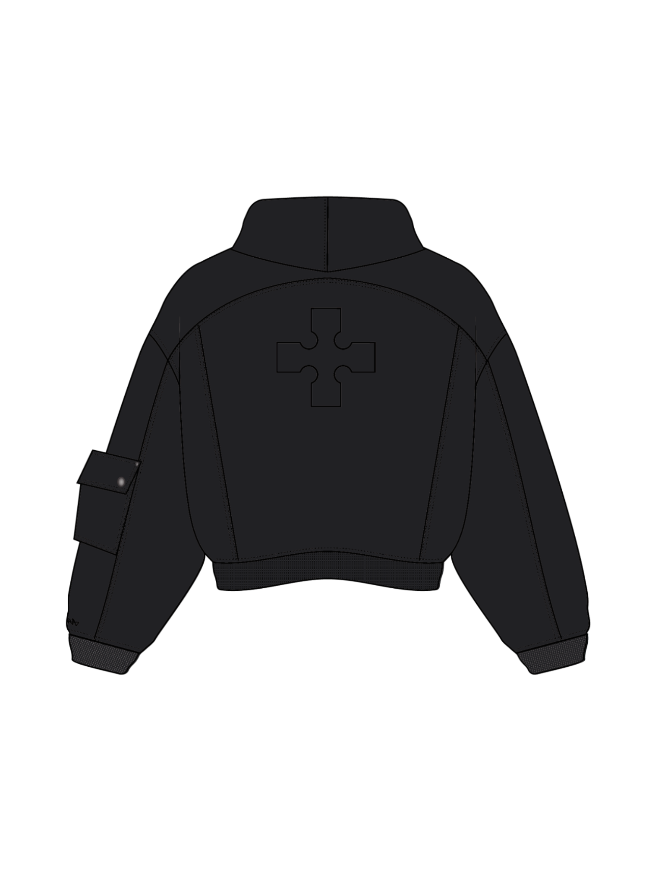 "Flame" Hoodie Black-OSI