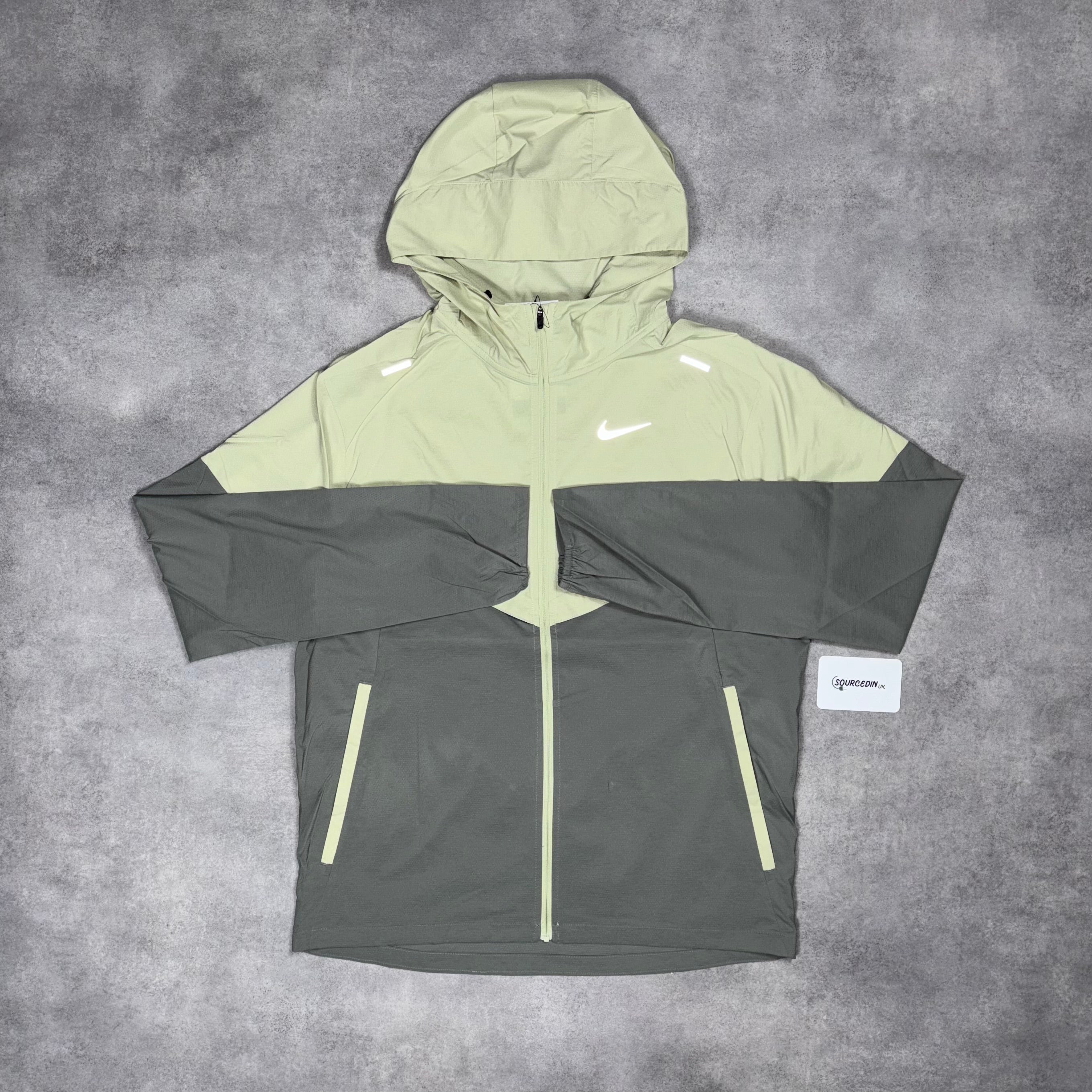 Uv Windbreaker Jacket Olive Aura & Black Phenom Bottoms Set-OSI
