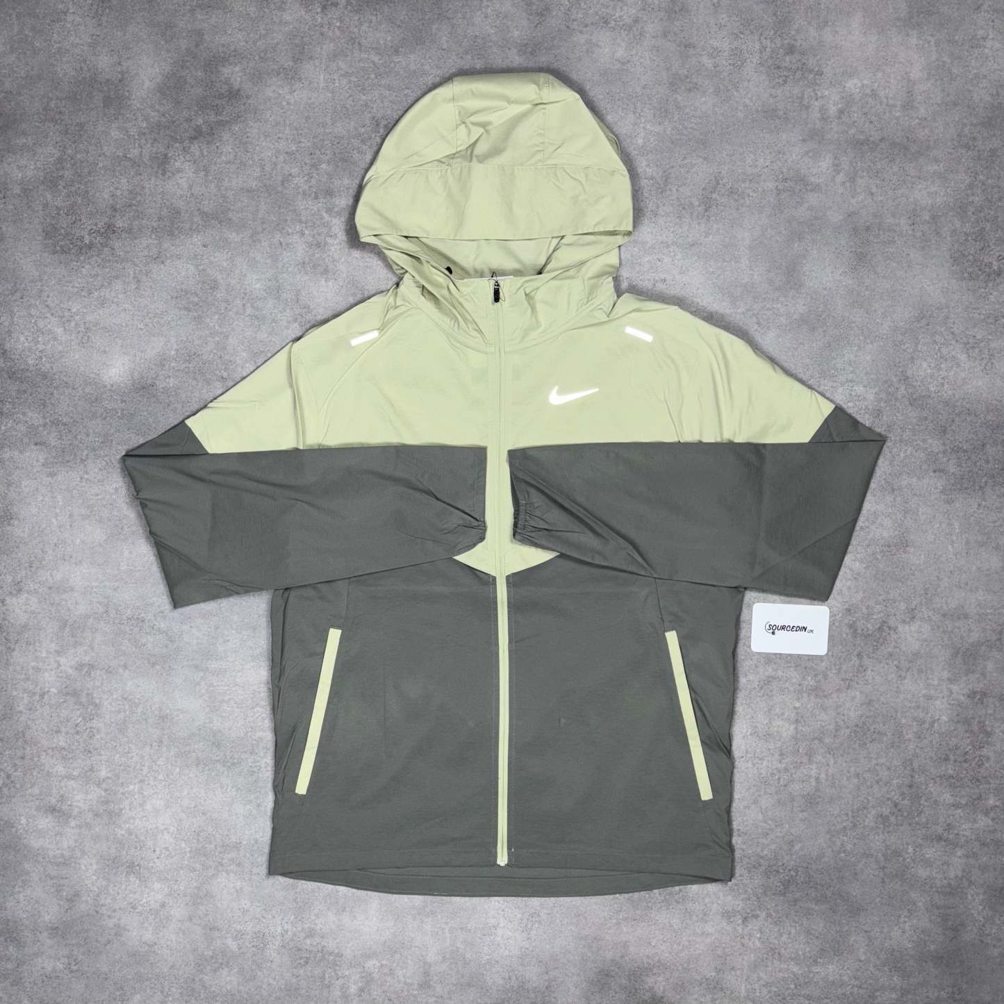 Uv Windbreaker Jacket Olive Aura & Black Phenom Bottoms Set-OSI