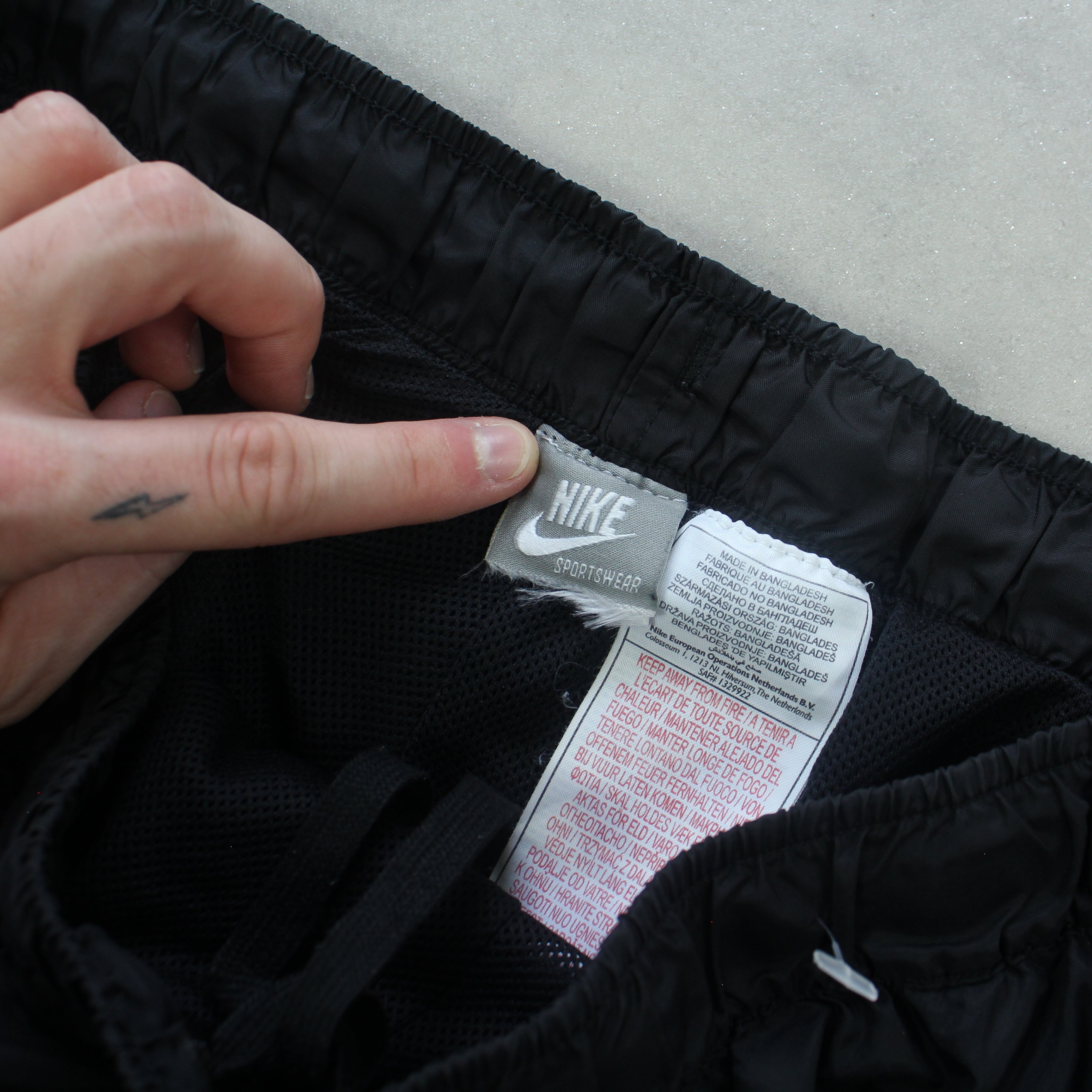RARE 2000s Baggy Trackpants Black-OSI