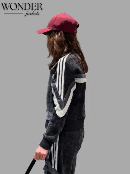 Chinese New Year Retro Remix Corduroy Track Jacket-OSI