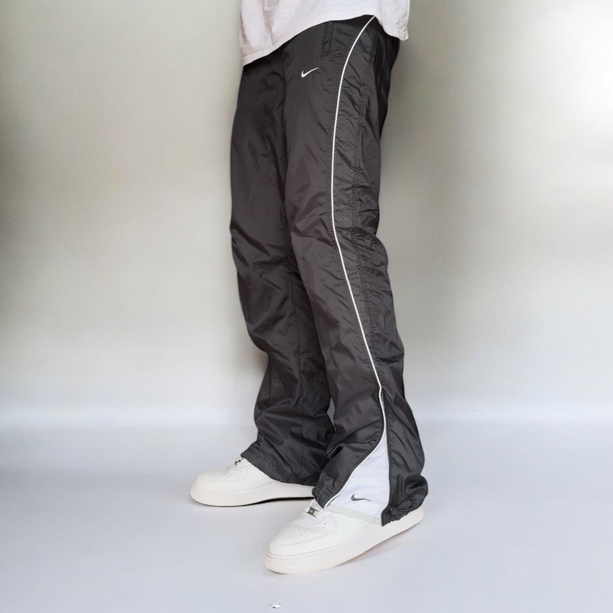 SUPER RARE 2000s Trackpants Grey-OSI