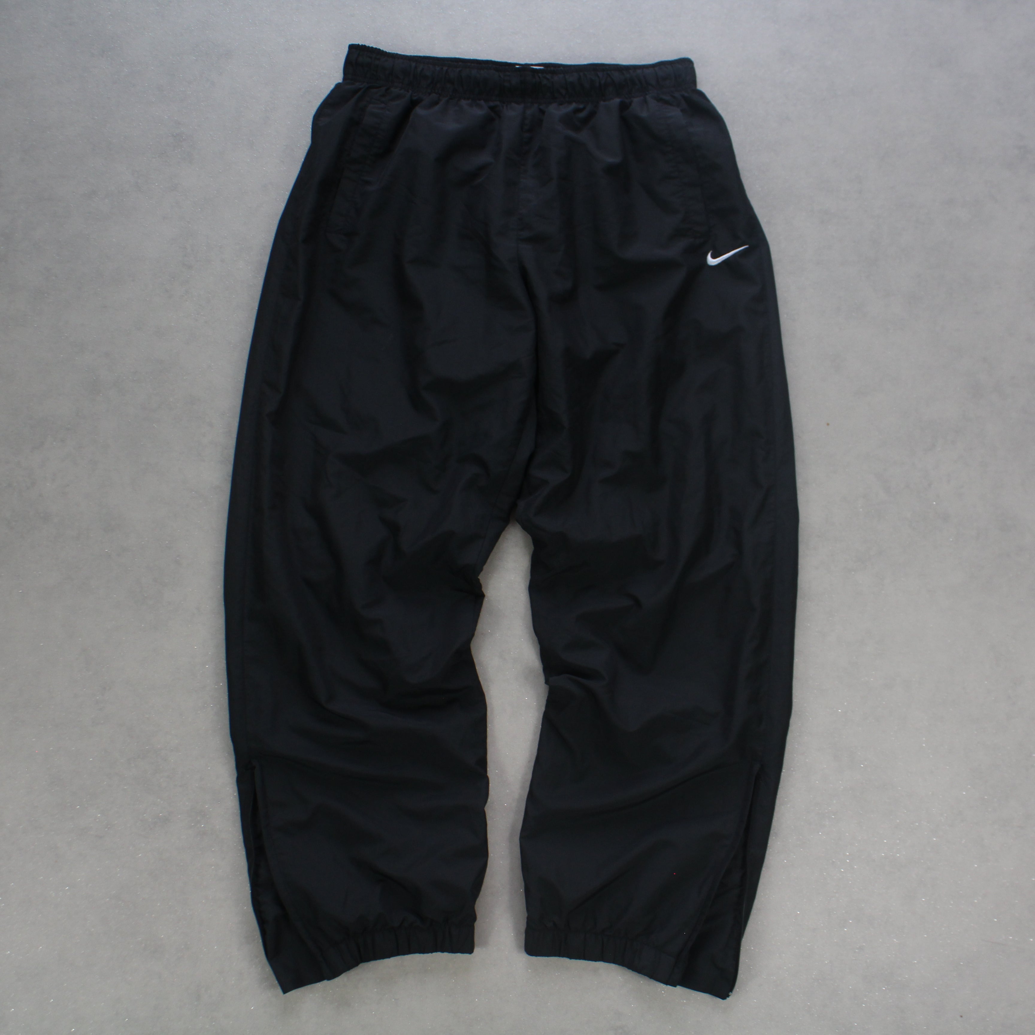 RARE 2000s BaggyTrackpants Black-OSI