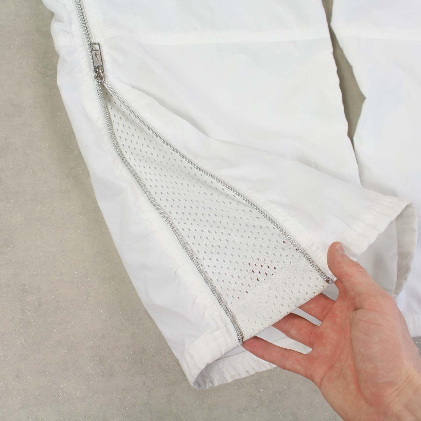 RARE 2000s Baggy Trackpants White-OSI