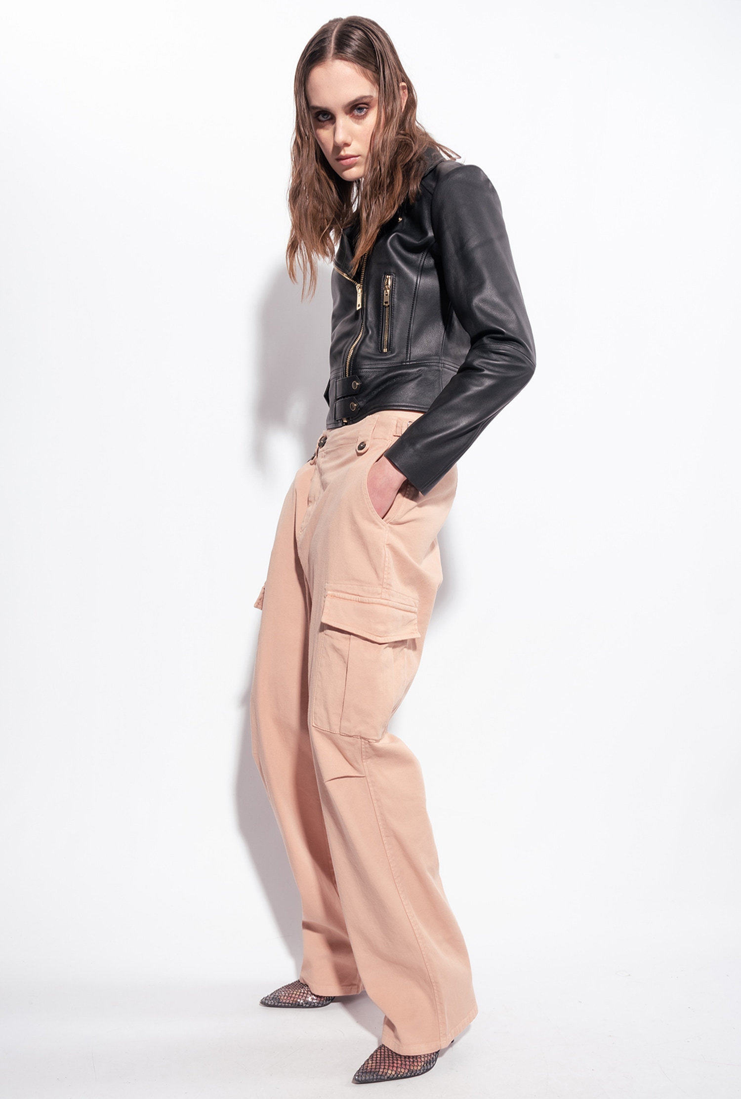 Biker Jacket in Nappa Leather-OSI