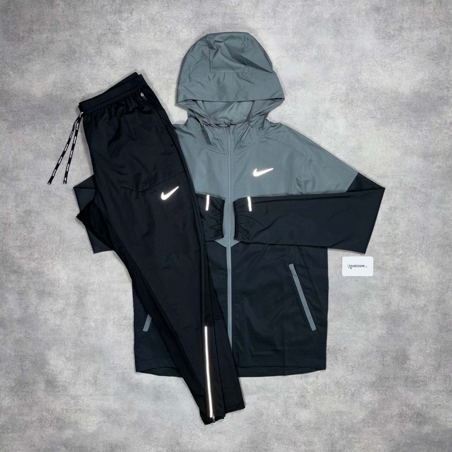 Uv Windrunner Jacket Coal & Black Phenom Bottom Set-OSI