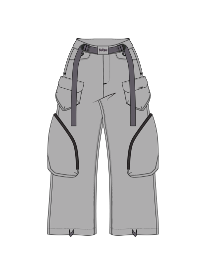 "CURSED" Parachute Pants-OSI