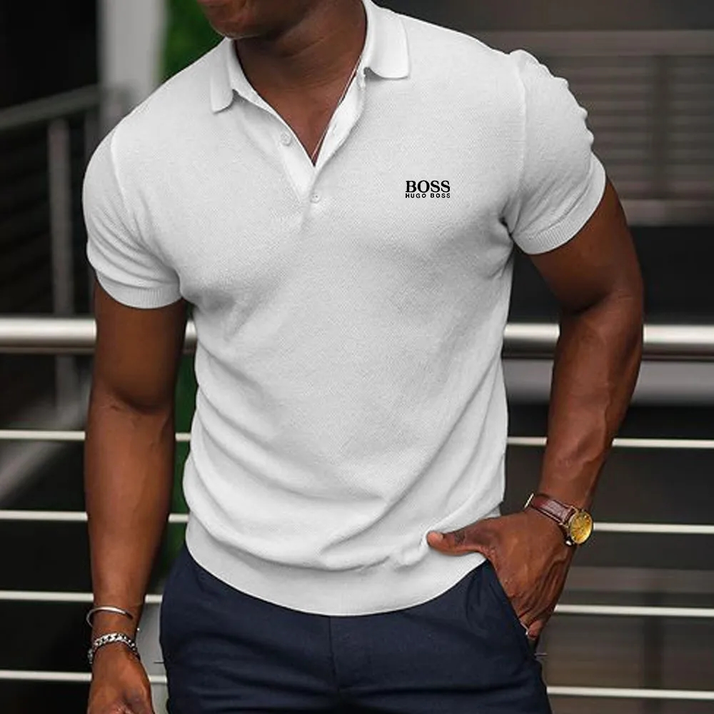 Men's casual short-sleeved polo shirt-OSI