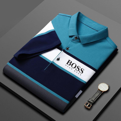 Men's high-end striped stretch shirt-OSI