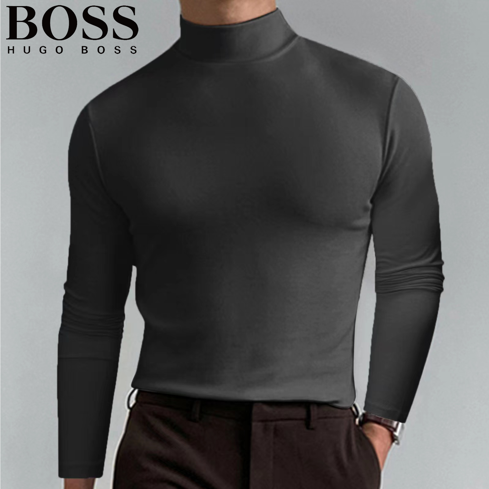 Men's Casual Round Neck Thermal Top-OSI