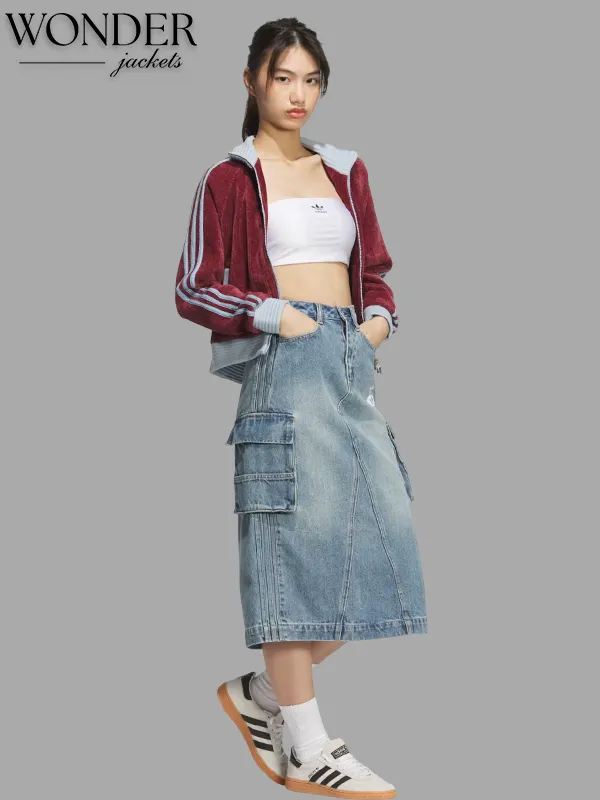 Chinese New Year Retro Remix Corduroy Track Jacket-OSI