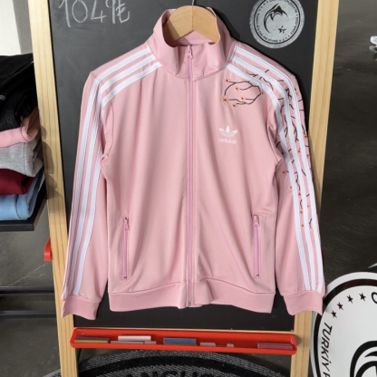 Chinese cherry blossom zip-up jacket