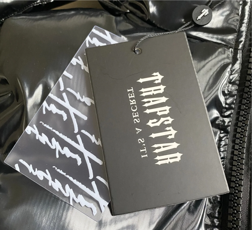 Trapstar Irongate Hooded Puffer Jacket – Shiny Black
